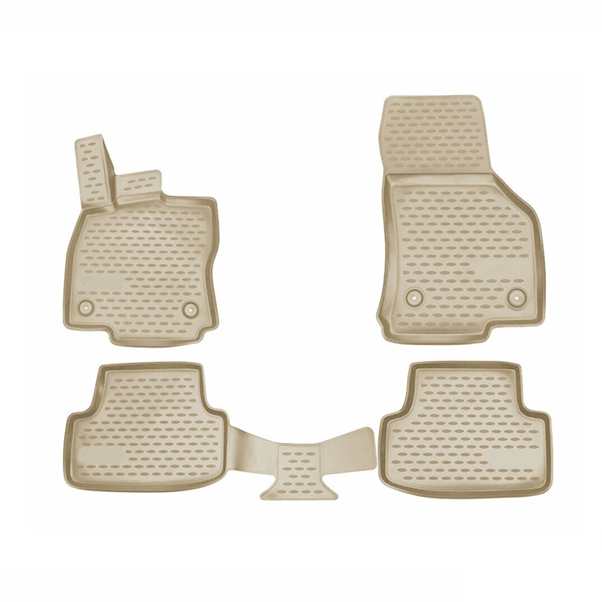 Audi A3 Floor Mats - Omac - Rubber TPE - Beige - '15-'20